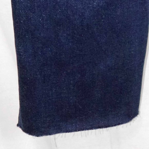 Royalty Dark Blue Distressed Denim Petite High Rise Straight Jeans Size 16P NWT - Picture 16 of 16